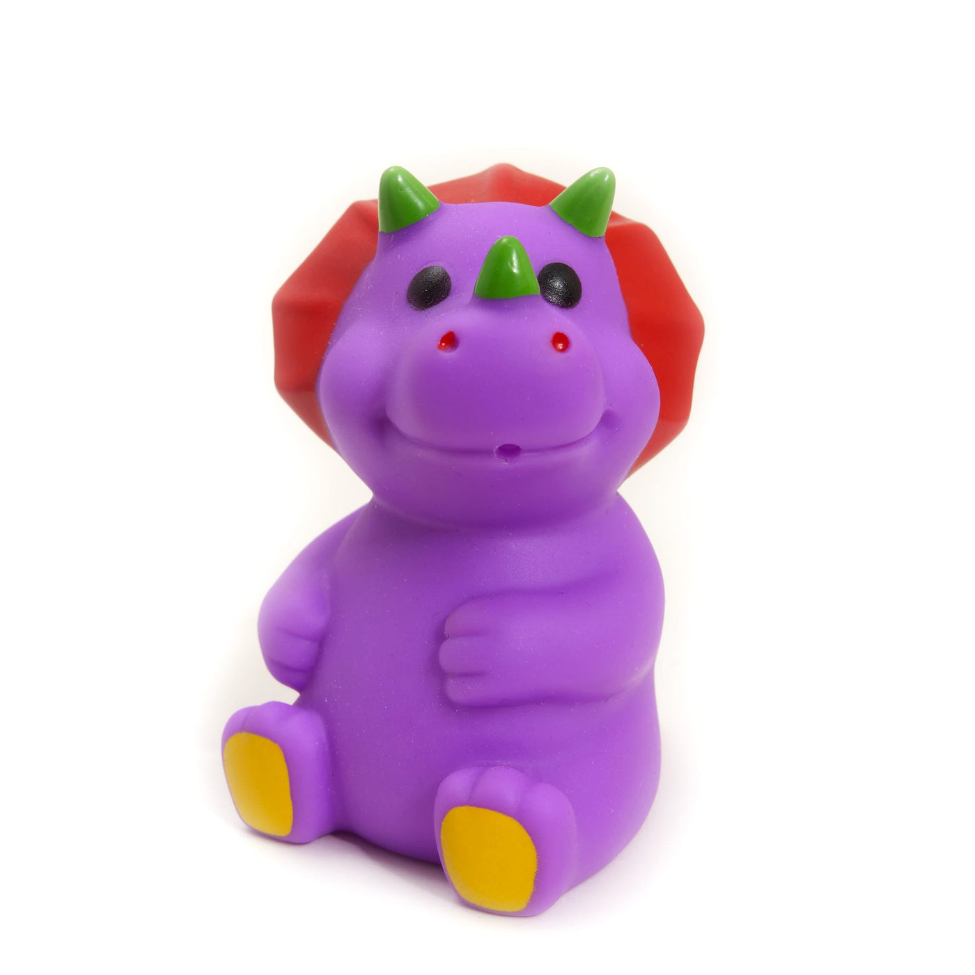 Dinosaur Squirt Bath Toys - Purple & Red Triceratops