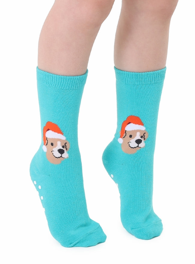 Santa Puppy 3D Packaged Socks
