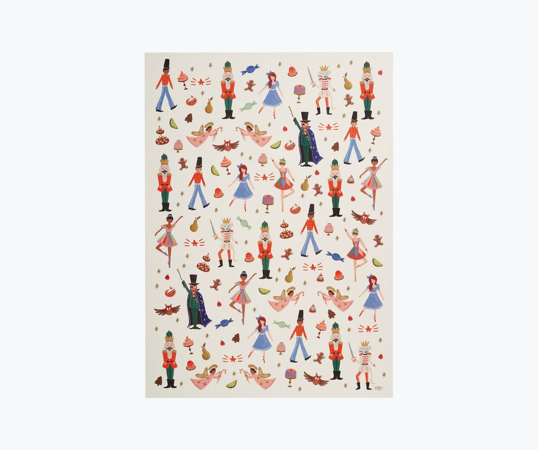 Nutcracker Wrapping Paper Sheets - Roll Of 3