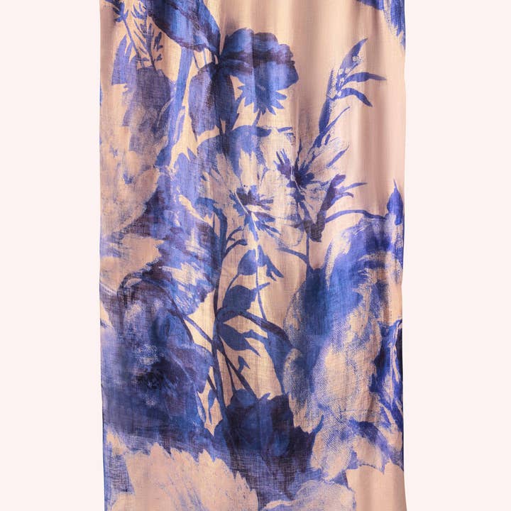 China Blooms Cotton Scarf