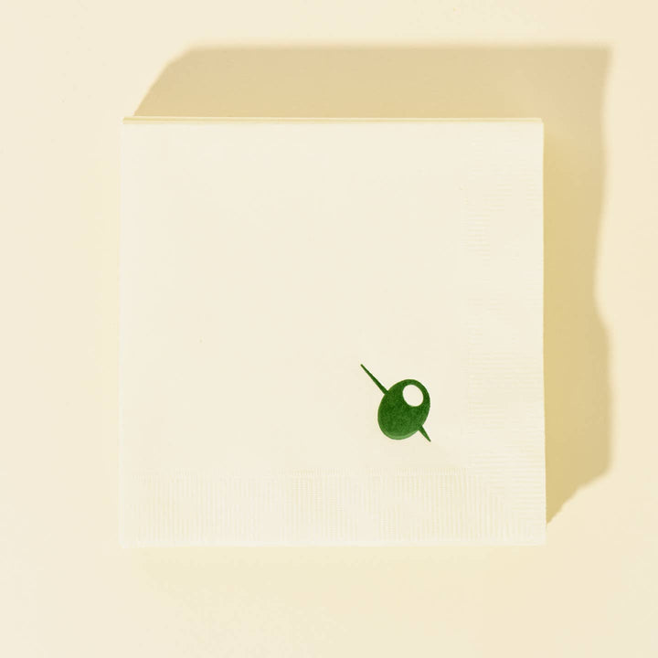 Olive Cocktail Napkins