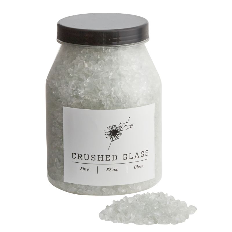 Crushed Glass - Fine White - 37oz
