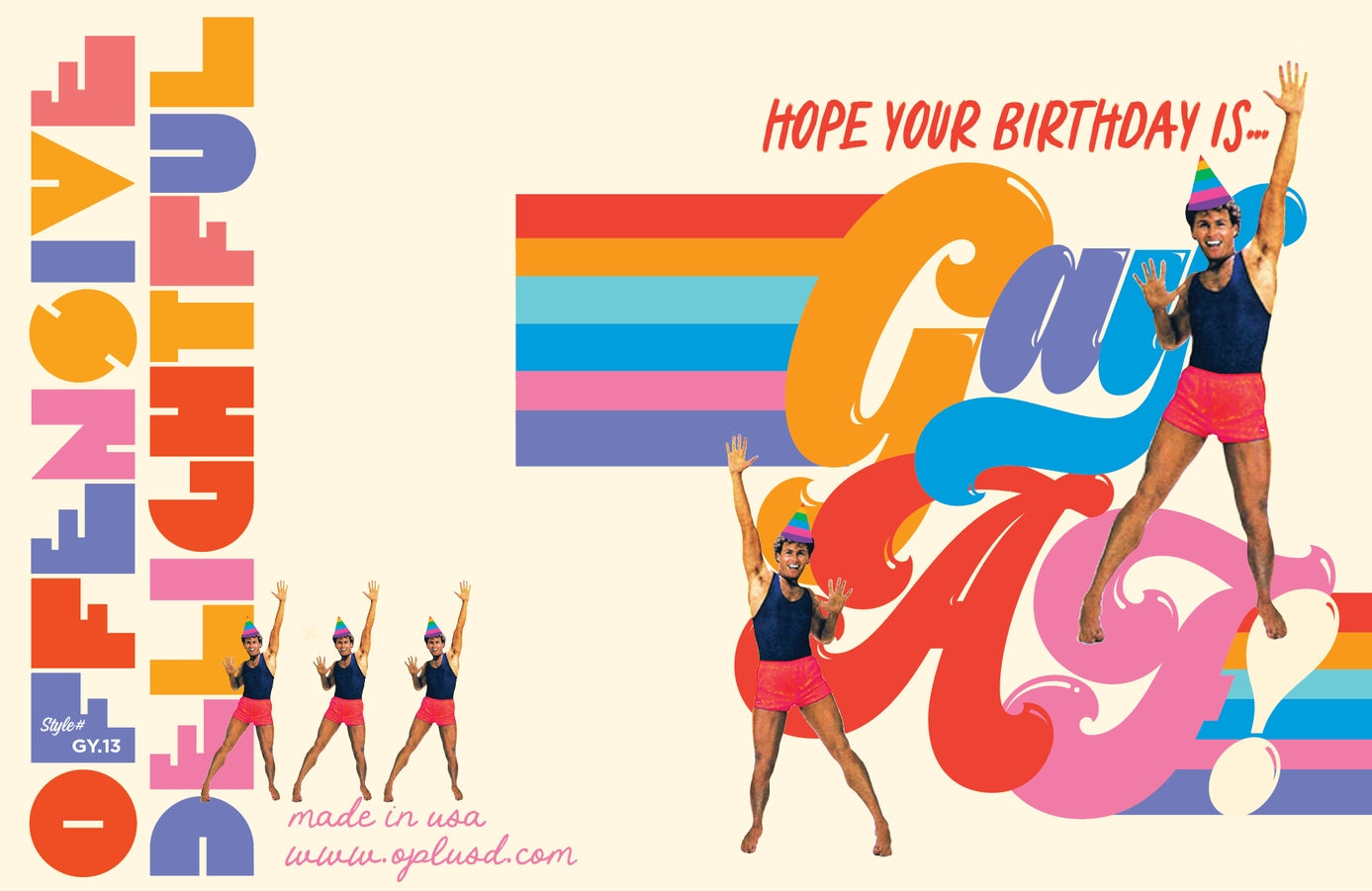 Gay AF Birthday Card