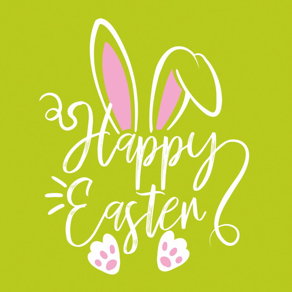 Happy Easter Lunch Napkin - Just Fabulous Palm Springs