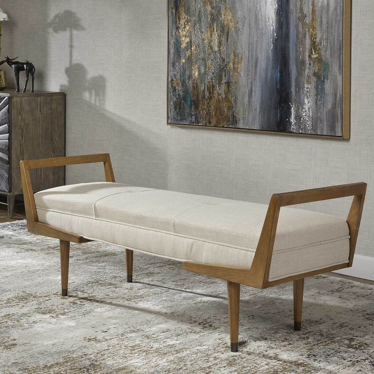 Waylon Bench - Ivory