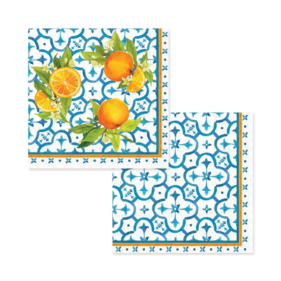 Valencia Cocktail Napkins & Acrylic Holder Gift Set