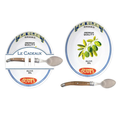 Vintage Olive California Olive Bowl & Spoon Gift Set