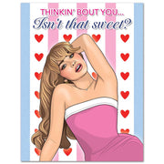 Card: Sabrina Thinking 'Bout You Valentine's Day - Just Fabulous Palm Springs