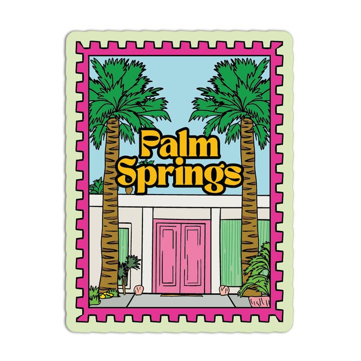 Sticker: Palm Springs Postmark - Just Fabulous Palm Springs