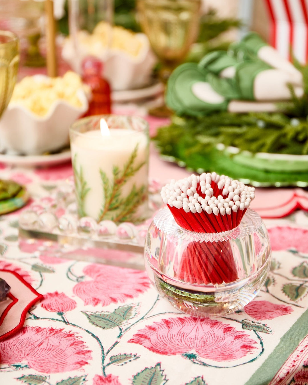 Candy Cane Matches Round Match Striker