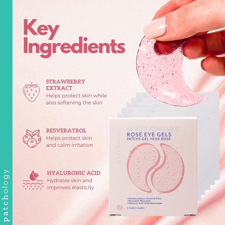 Serve Chilled Rosé Hydrating Eye Gels