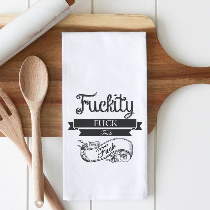 Fuckity Fuck Fuck Premium Cotton Kitchen Towel