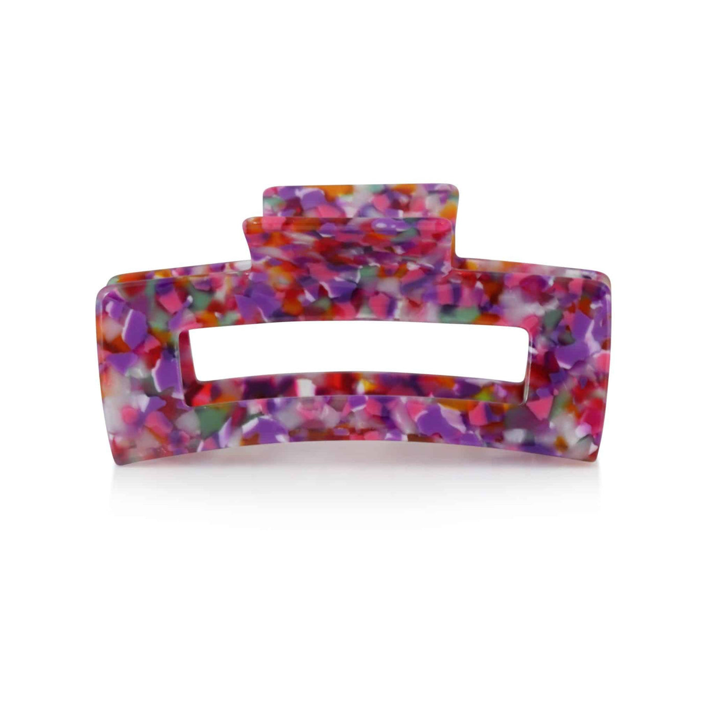 Erica Statement Bulldog Hairclip - Pink/Purple