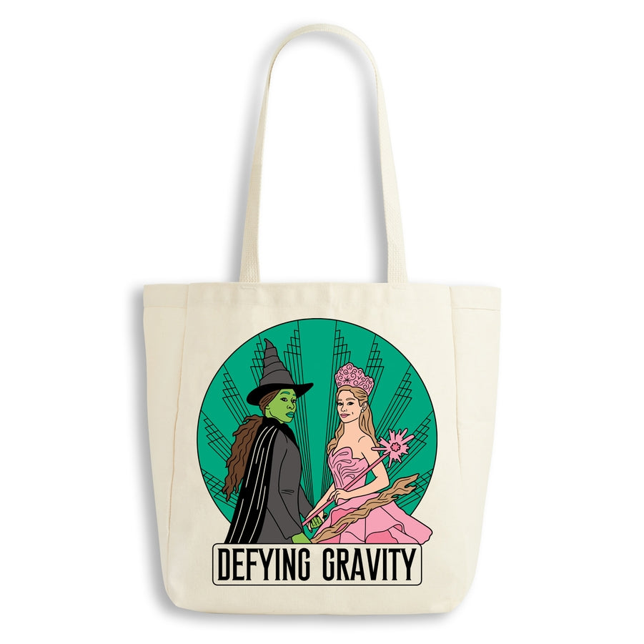 Tote Bag: Wicked Defying Gravity - Just Fabulous Palm Springs