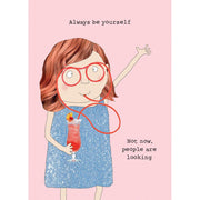 Not Now Girl Birthday Card