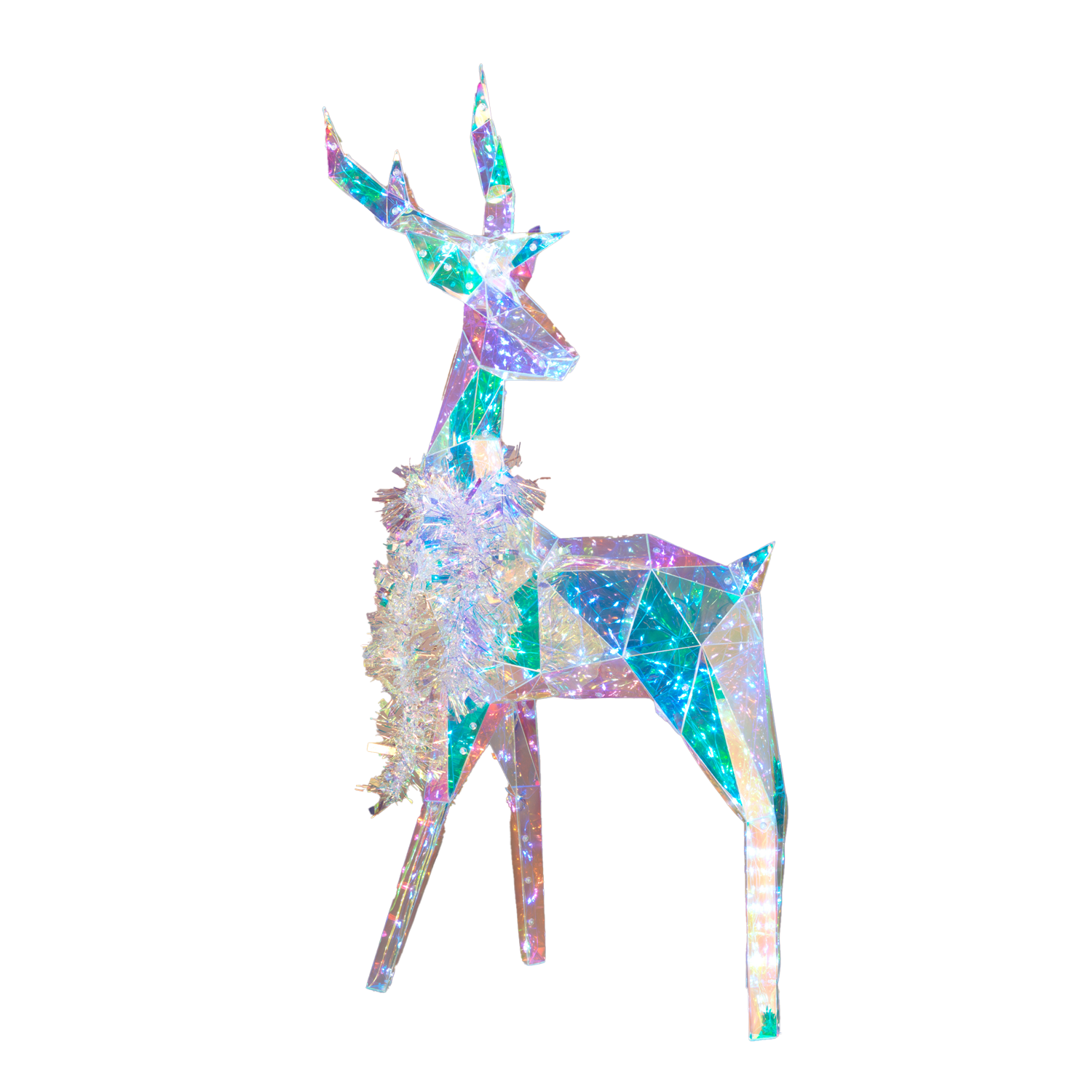 Holographic Deer With Scarf (Head Turned)