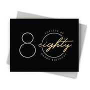 Ageless Eighty Birthday Card - Just Fabulous Palm Springs