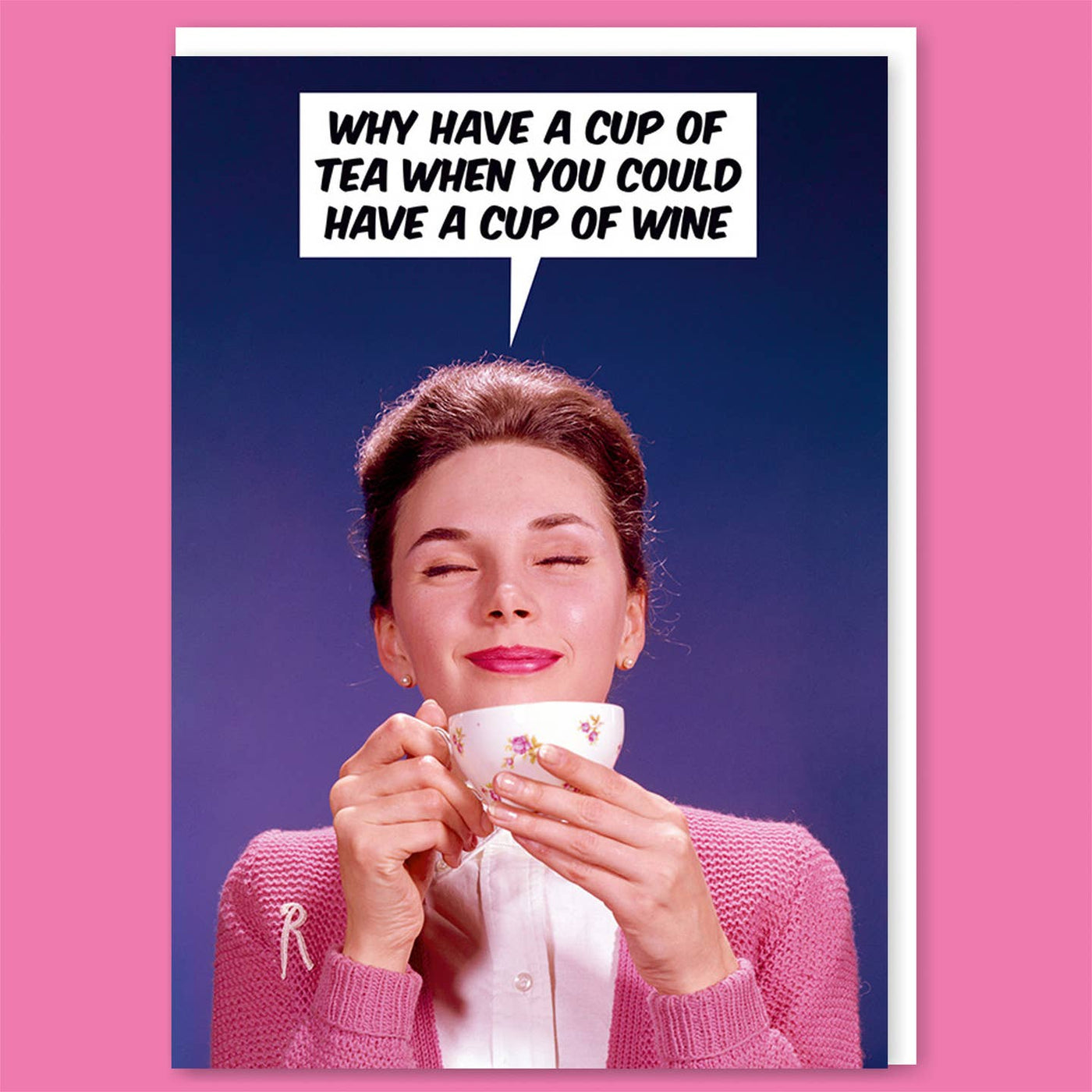 Cup Of Wine Greeting Card