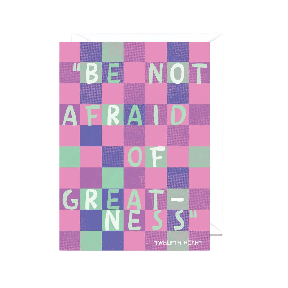 Greatness Shakespeare Greeting Card