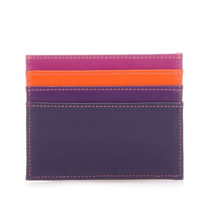 Double Sided Credit Card Holder -  Sangria & Lavender