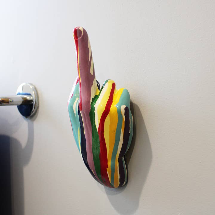 Wall Mount: Graffiti Middle Finger