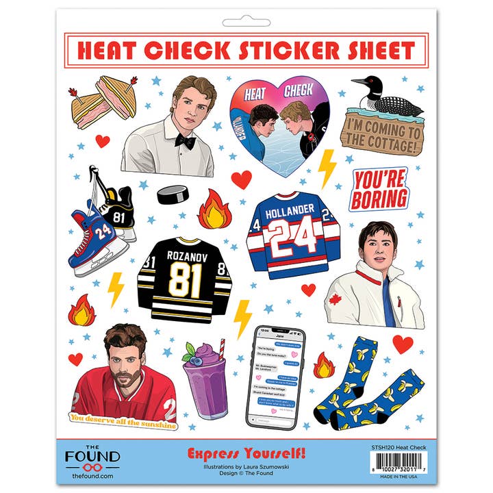 Sticker Sheet: Heated Rivalry Heat Check