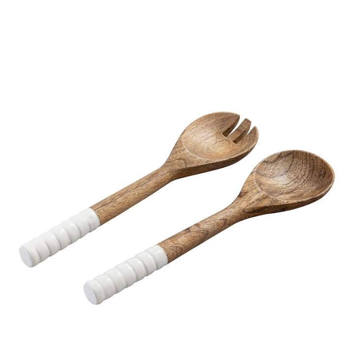 Mango Wood Salad Server Set