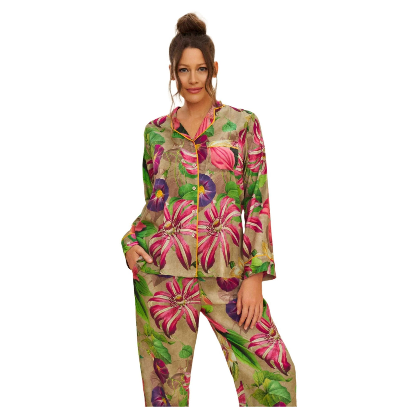 Oversized Botanicals Pajamas