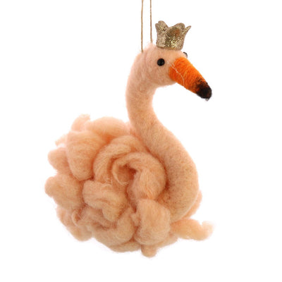 Longneck Bird Flamingo Felt Ornament