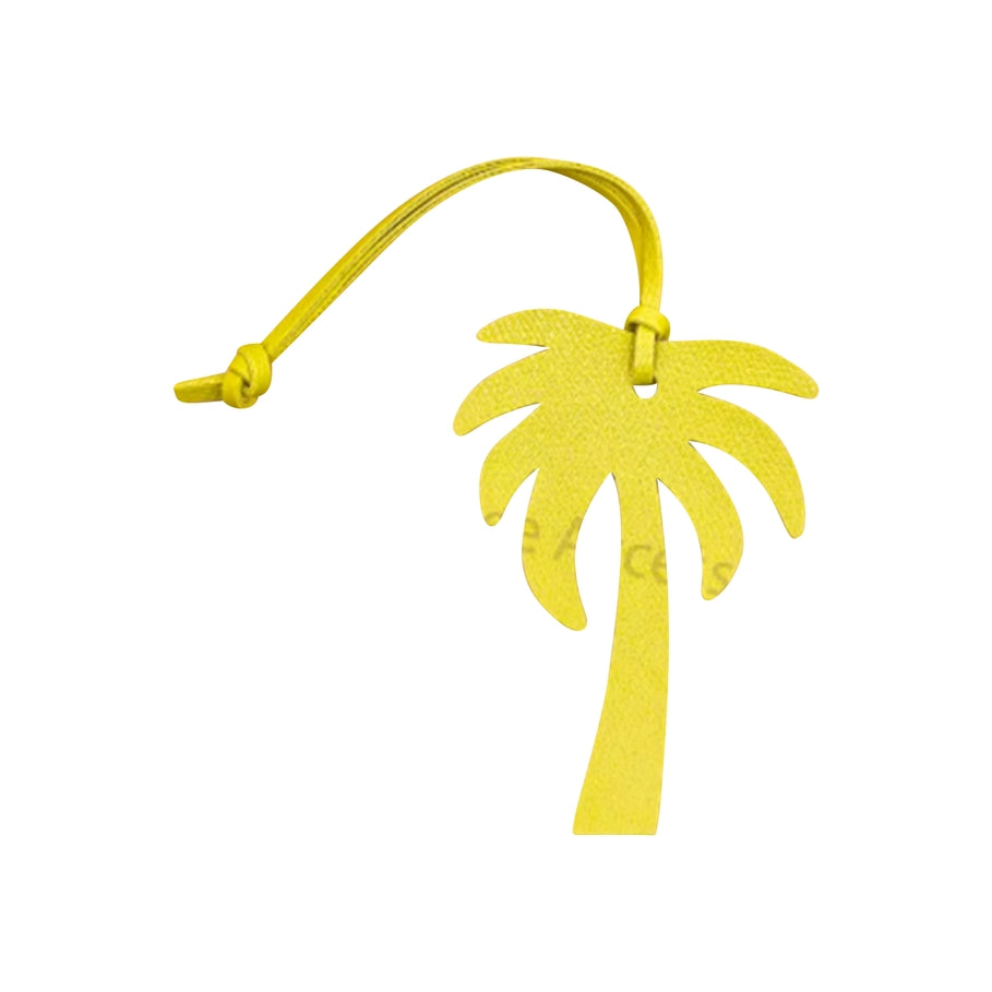 Palm Tree Bag Charm - Yellow