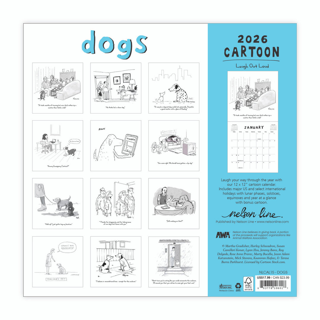 Dogs - 2026 Wall Calendar