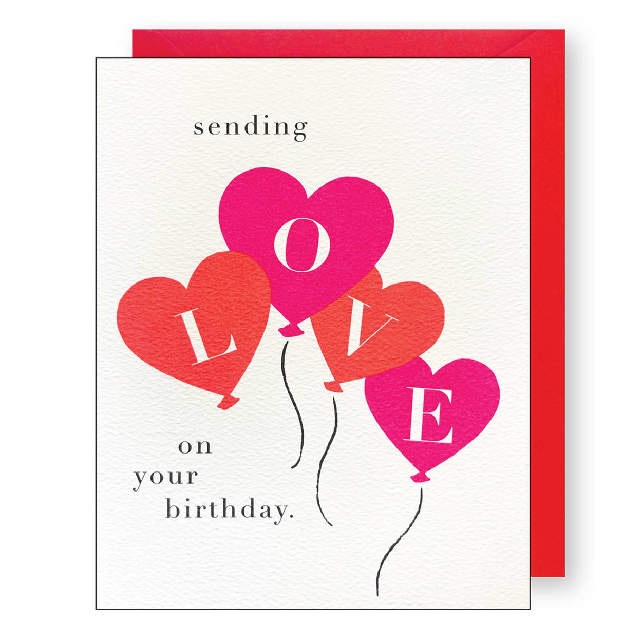 Love Balloons Birthday Card