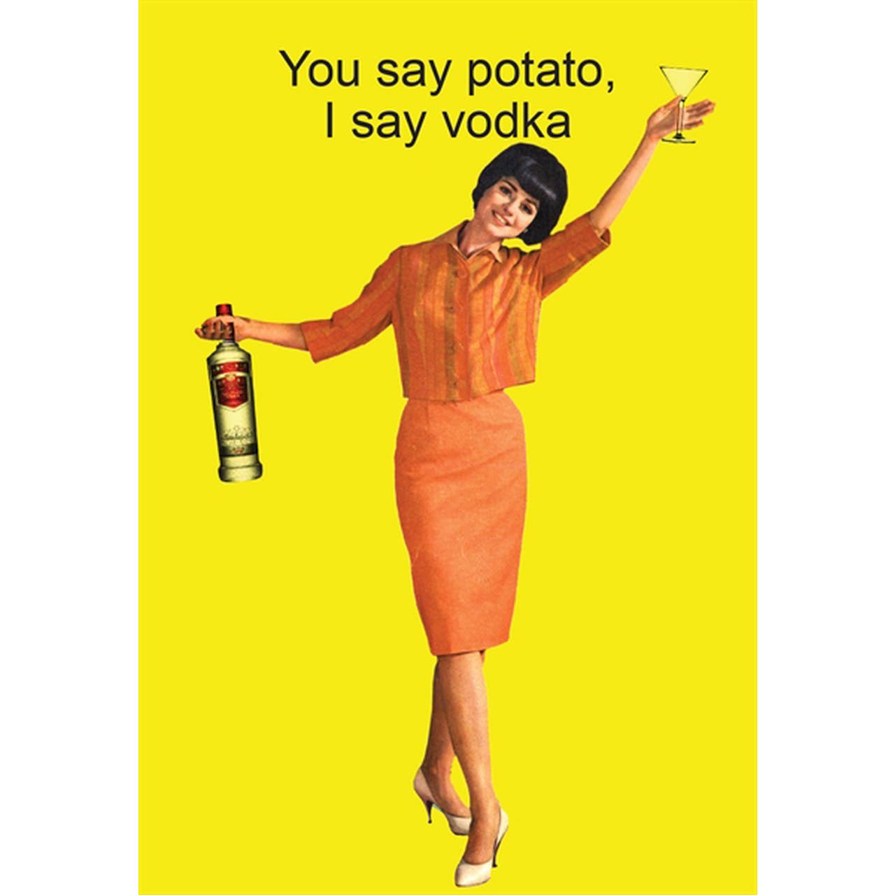 Vodka Greeting Card