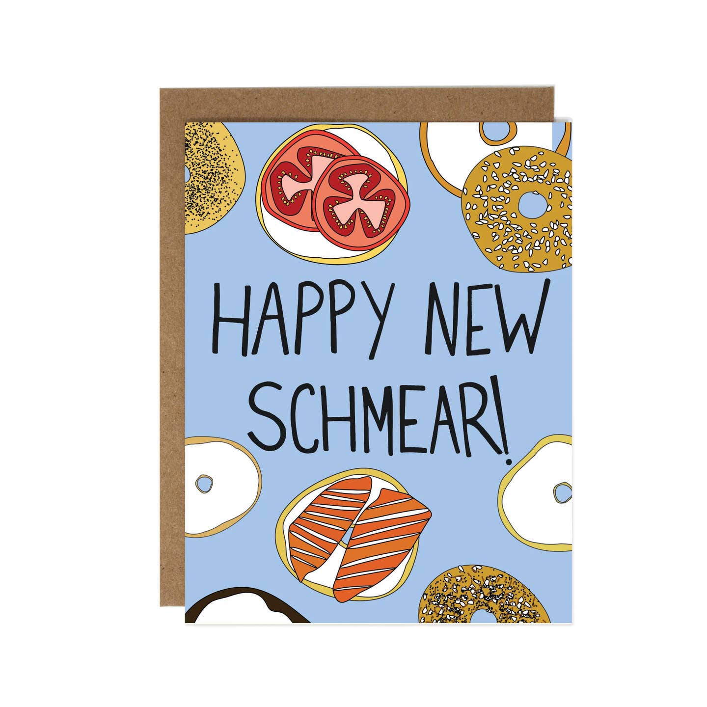 Happy New Schmear New Year's Card