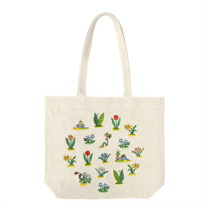 Richard Scarry® - Lowly Worm Floral Embroidered Tote