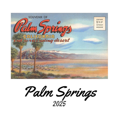 2025 Vintage Palm Springs Easel Desk Calendar