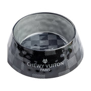 Black Checker Chewy Vuiton Bowl - Medium