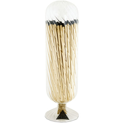 Helix Fireplace Match Cloche With Black Tipped Matches