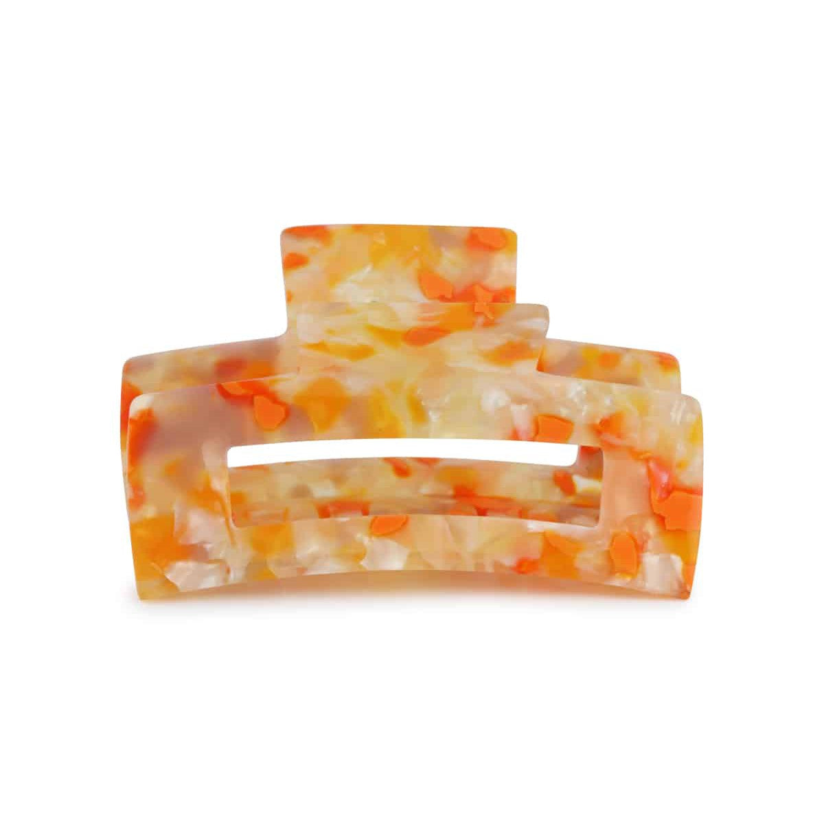 Emma Resin Bulldog Hairclip - Orange