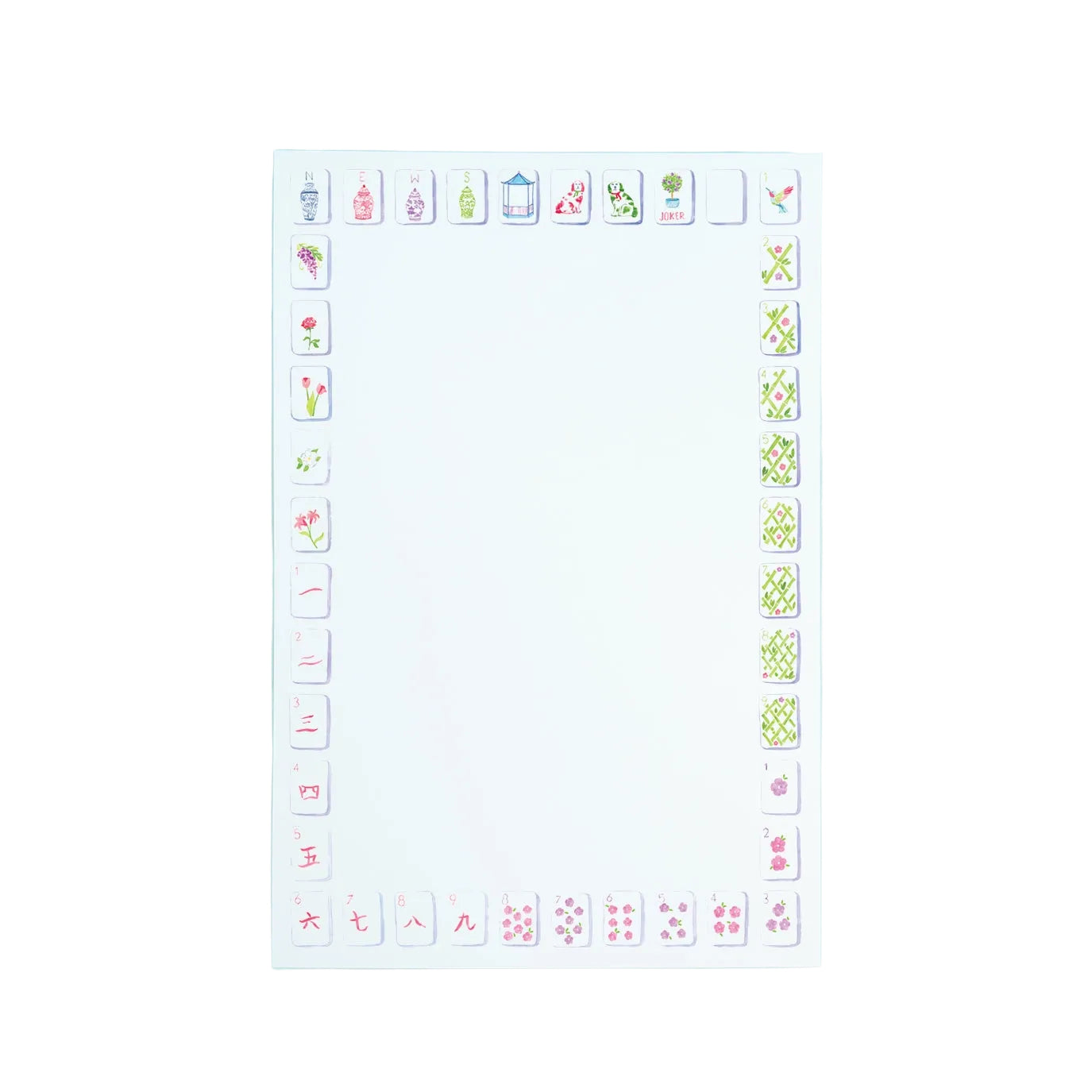 Mahjong Tiles Notepad