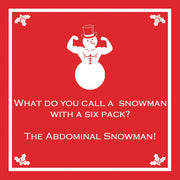 Abdominal Snowman Beverage Napkins