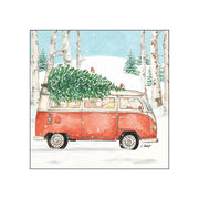 Christmas Bus Cocktail Napkins