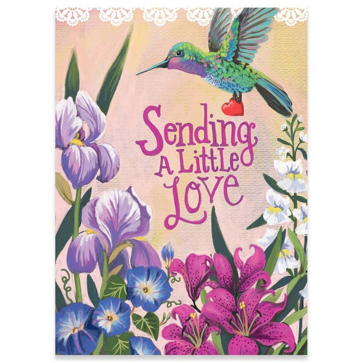 Hummingbird Love Thinking Of You Greeting Card - Just Fabulous Palm Springs