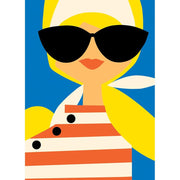 Stripe Girl Birthday Card - Just Fabulous Palm Springs
