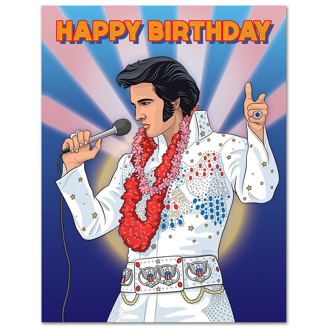 Card: The King Rockin Good Time Birthday