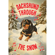 Dachshund Holiday Card