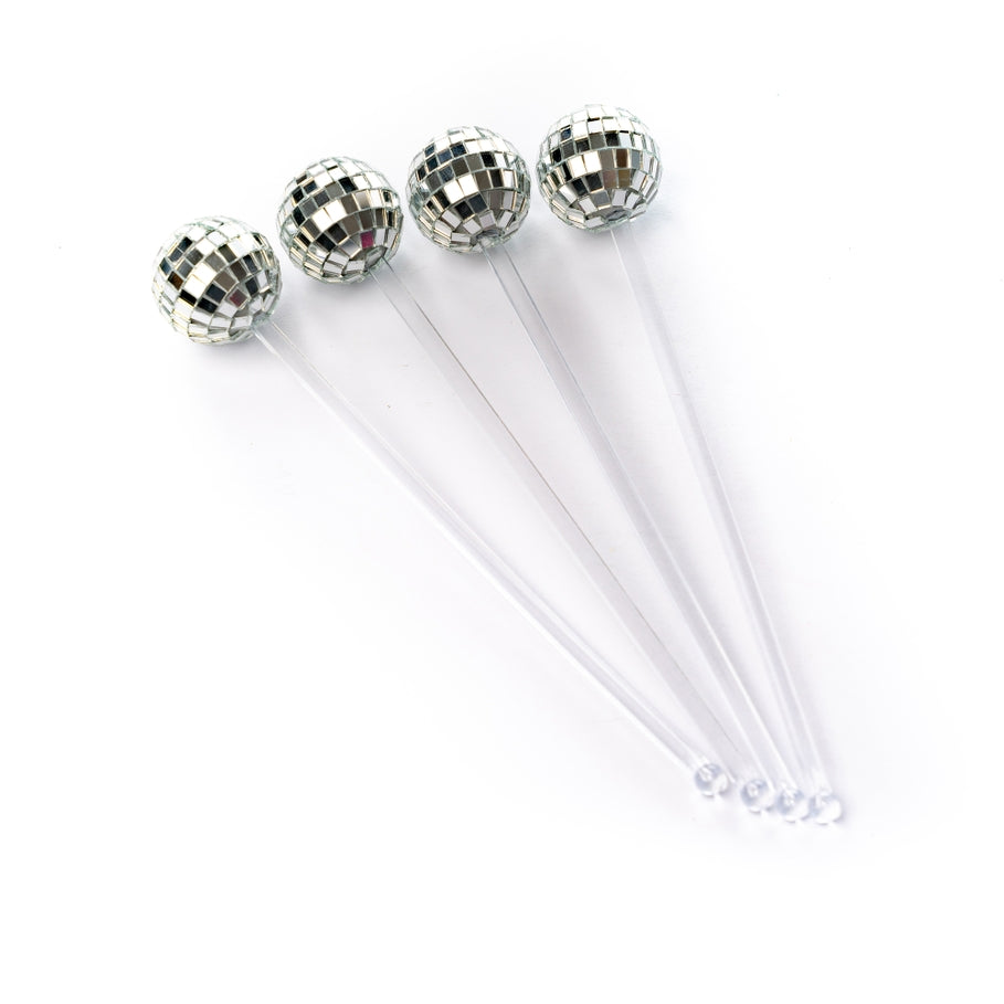 Disco Drink Stirrers - 4 Pack