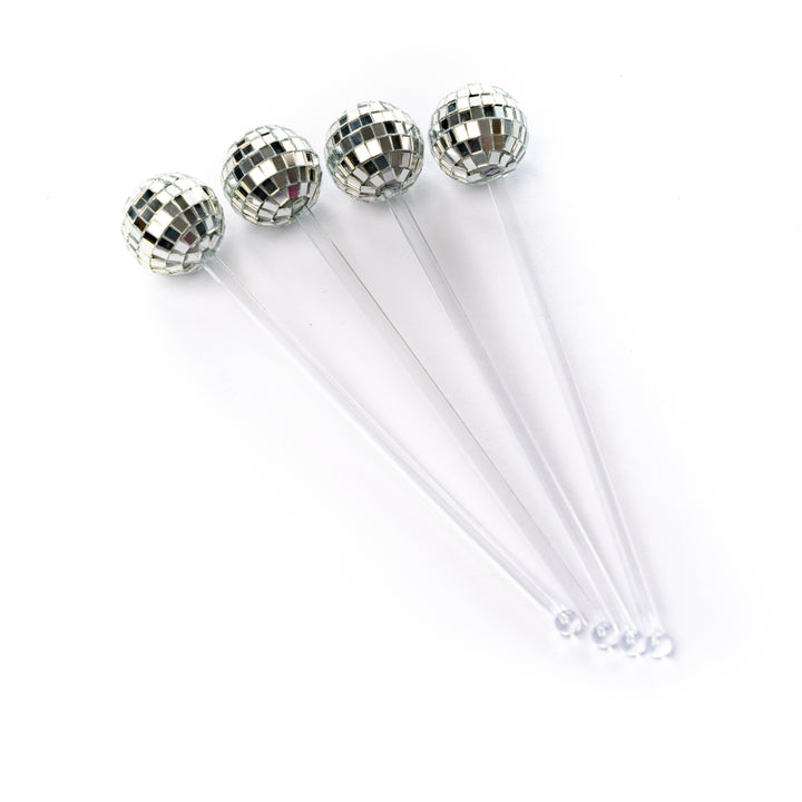 Disco Drink Stirrers - 4 Pack