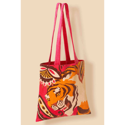 Roaring Tiger Velvet Tote Bag