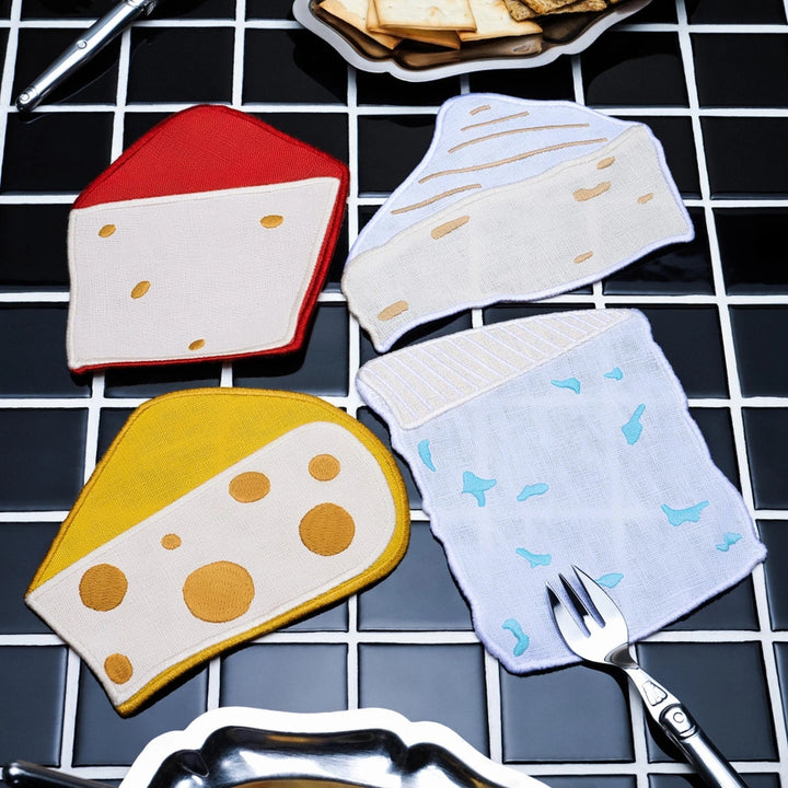 Cheese Linen Cocktail Napkins - Set Of 4 - Just Fabulous Palm Springs